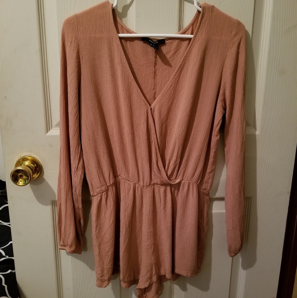 Dusty Pink Long Sleeve Romper